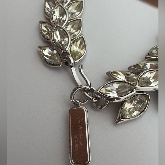 YSL *Limited Edition* Collectors Piece Rhinestone Silver Plated Necklace - Picture 8 of 10